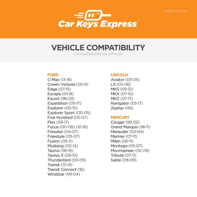 Image showing  Ford Keyless Entry Remote with 4 Buttons