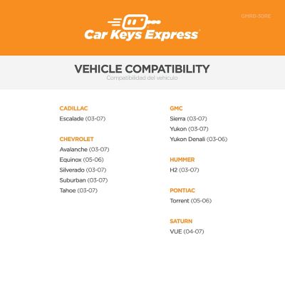 Image showing  GM Keyless Entry Remote Case with 3 Buttons, Black, GMRB-30RE