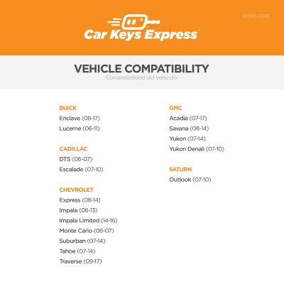 Image showing  GM Keyless Entry Remote Case with 5 Buttons, Black