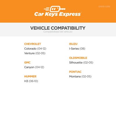 Image showing  GM Keyless Entry Remote Case with 3 Buttons, Black, GMRB-32RE