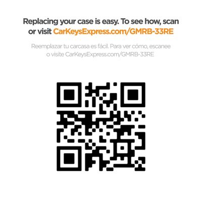 Image showing  GM Keyless Entry Remote Case with 3 Buttons, Black, GMRB-33RE