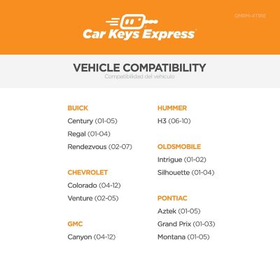 Image showing  GM Keyless Entry Remote with 4 Buttons, GMRM-4T1RE