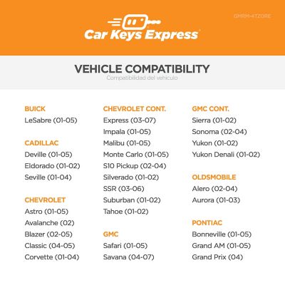 Image showing 5 th Car Keys Express GM Keyless Entry Remote with Installer with 4 Buttons, GMRM-4TZ0RE