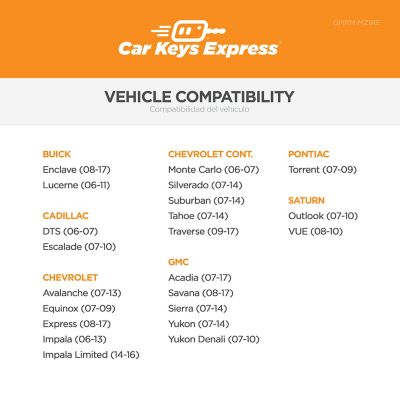Image showing 5 th Car Keys Express GM Keyless Entry Remote with Installer, GMRM-MZ1RE