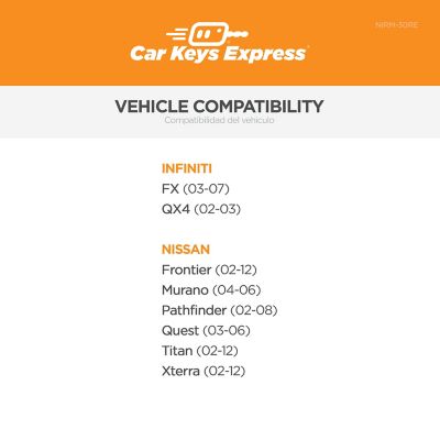 Image showing  Nissan Keyless Entry Remote with 3 Buttons