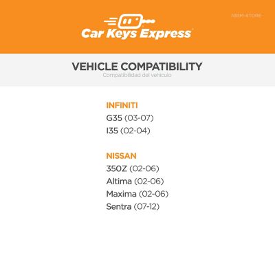 Image showing  Nissan Keyless Entry Remote with 4 Buttons