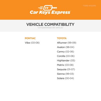 Image showing  Toyota Keyless Entry Remote Case with 4 Buttons