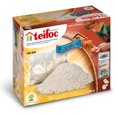 Teifoc Finished Mortar/Cement Refill Pack for Teifoc Construction Sets, 1 kg