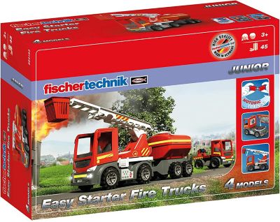 Image showing  Junior Easy Starter Fire Trucks Construction Set and Educational Toy