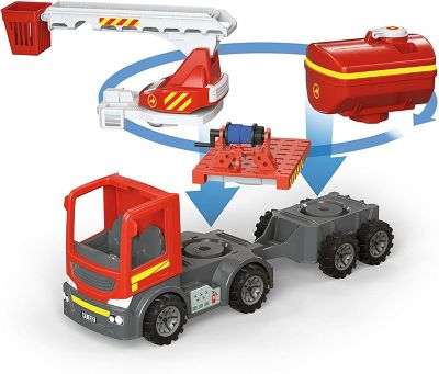 Image showing  Junior Easy Starter Fire Trucks Construction Set and Educational Toy