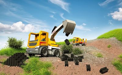 Image showing  Junior Easy Starter Trucks Construction Set and Educational Toy