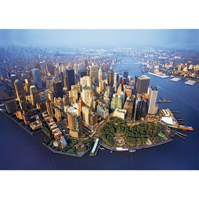 Image showing  1,000 pc. New York City Jigsaw Puzzle, Showcases NYC Skyline and Aerial View
