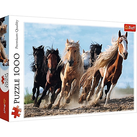 Trefl 1,000 pc. Wild Galloping Horses Jigsaw Puzzle
