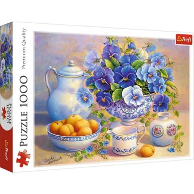 Trefl 1,000 pc. Blue Flower Bouquet Jigsaw Puzzle