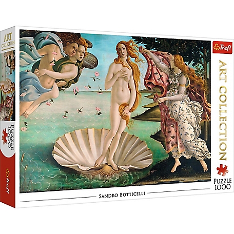 Trefl 1,000 pc. Greek Mythology Art Collection Jigsaw Puzzle, The Birth of Venus, Botticelli, Goddess of Love and Beauty