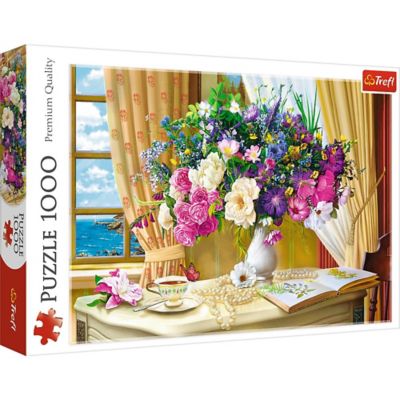 Trefl 1,000 pc. Flowers in the Morning Painting Jigsaw Puzzle
