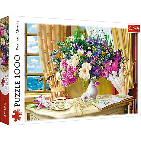 Trefl 1,000 pc. Flowers in the Morning Painting Jigsaw Puzzle