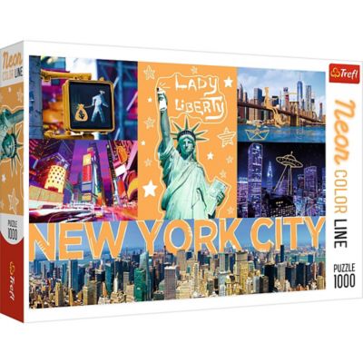 Trefl 1,000 pc. New York City Neon Art Jigsaw Puzzle