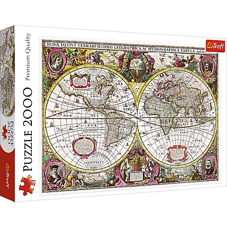 Trefl 2,000 pc. Old World Map Jigsaw Puzzle