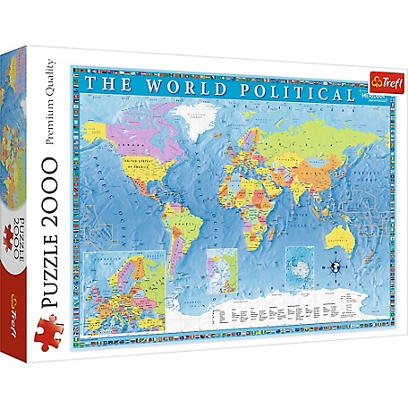 Trefl 2,000 pc. Political Map of the World Jigsaw Puzzle