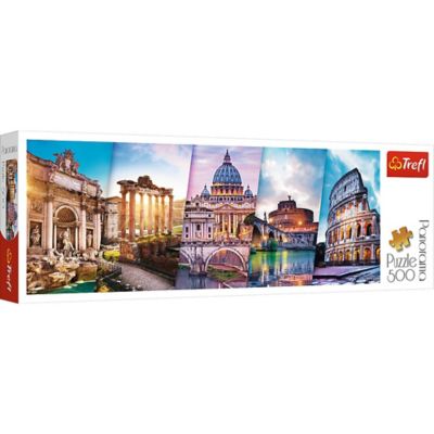 Trefl 500 pc. Traveling to Italy Iconic Monuments Panorama Jigsaw Puzzle