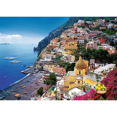 Image showing  500 pc. Amalphian Coast Jigsaw Puzzle, Showcases Positano Italy