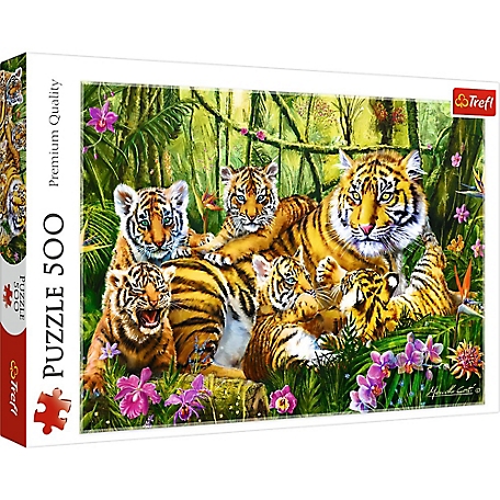 Trefl 500 pc. Family of Tigers Jigsaw Puzzle