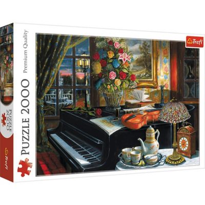 Trefl 2,000 pc. Sounds of Music Jigsaw Puzzle, Showcases Instruments and Piano