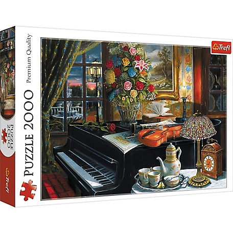 Trefl 2,000 pc. Sounds of Music Jigsaw Puzzle, Showcases Instruments and Piano