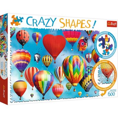 Trefl 600 pc. Crazy Shape Hot Air Balloons in the Sky Jigsaw Puzzle