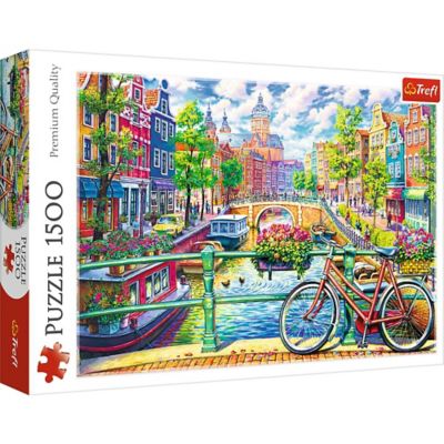 Trefl 1,500 pc. Amsterdam Canal in Netherlands Jigsaw Puzzle