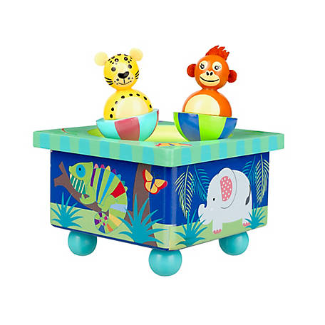 Safari Wooden Toy Music Box from Orange Tree Toys 