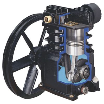 Image showing 9 th Ingersoll Rand 1-Stage Air Compressor Replacement Bare Pump for SS3J5.5GH-WB and SS3L3 Air Compressors, 135 PSI