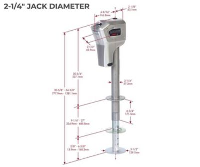 Image showing  Electric Super Brute 5,000 lb. Trailer Tongue Jack, with Remote, 82022