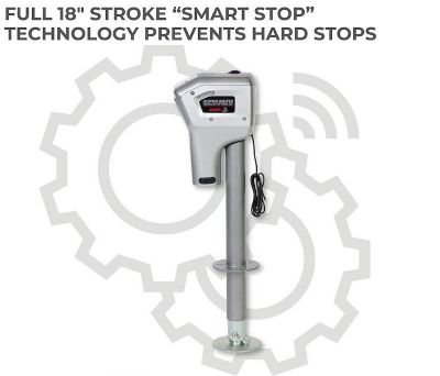 Image showing 7 th HUSKY Electric Super Brute 5,000 lb. Trailer Tongue Jack, with Remote, 82022