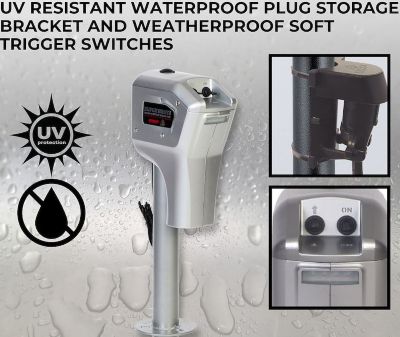 Image showing 9 th HUSKY Electric Super Brute 5,000 lb. Trailer Tongue Jack, with Remote, 82022