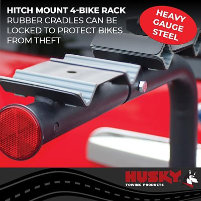 Image showing  120 lb. Capacity 4-Bicycle Hitch-Mounted Bike Rack