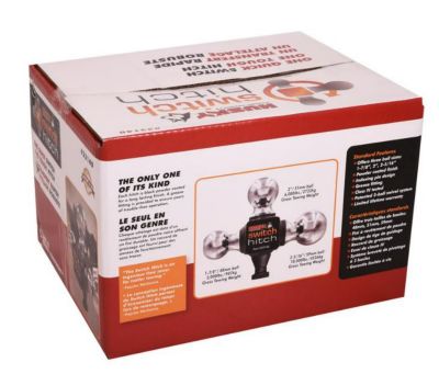 Image showing  2 in. Receiver Towing 3-Ball Switch Hitch, 10,000 lb. Capacity