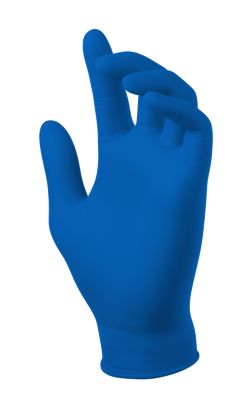SW Safety PowerForm 6.1 mil Dry Core Sweat-Absorbing Nitrile Exam Gloves, 50-Pack, Blue, Large