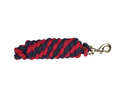 Image showing  10 ft. Cotton Dual-Color Lead Rope with Brass Bolt Snap
