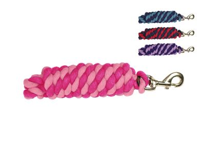 Derby Originals 10 ft. Dual-Color Cotton Lead Rope with Brass Bolt Snap