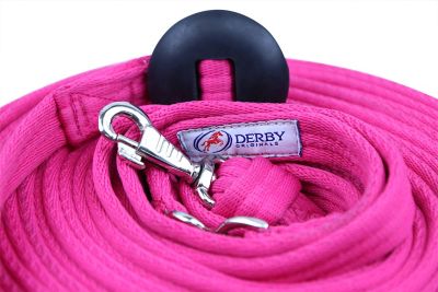 Image showing  24 ft. Flat Soft-Grip Cotton Swivel Lunge Line with Rubber Stopper