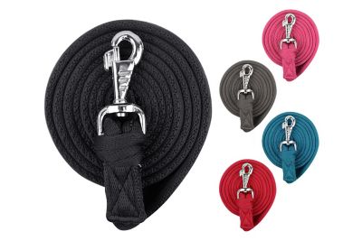 Image showing  Flat Soft-Grip Cotton Lead Rope with Removable Snap
