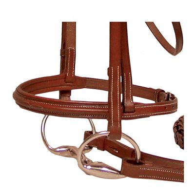 Image showing  Padded Fancy-Stitched Bridle with Laced Reins