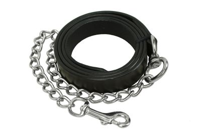 Image showing  Rolled Leather Round Cow Show Halter with Lead
