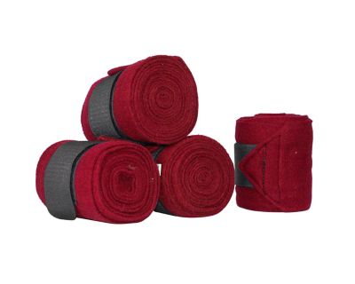 Image showing  Horse Polo Leg Wraps, Red, 4 pc.