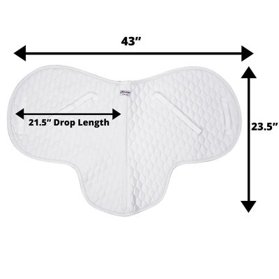 Image showing  All-Purpose Quilted Contour English Saddle Pad
