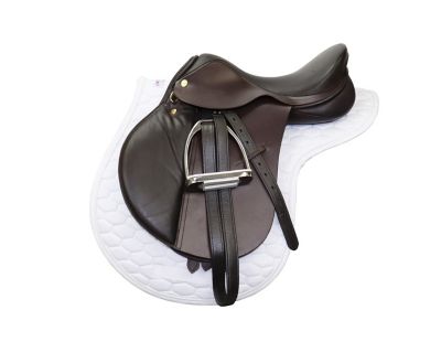 Image showing  All-Purpose Quilted Contour English Saddle Pad