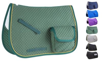 Derby Originals Half-Fleece Dressage Saddle Pad with Pockets