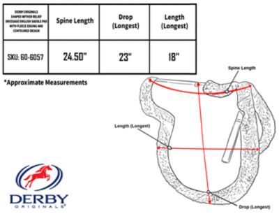 Image showing  Spine Relief Fleece English Saddle Pad